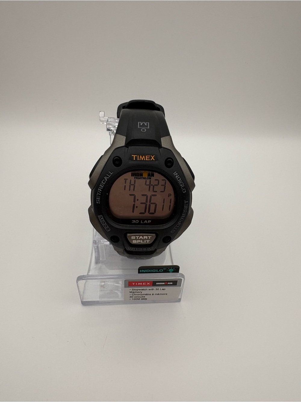 NWT: Timex Ironman Triathalon Black and Gray Digital Sports Watch